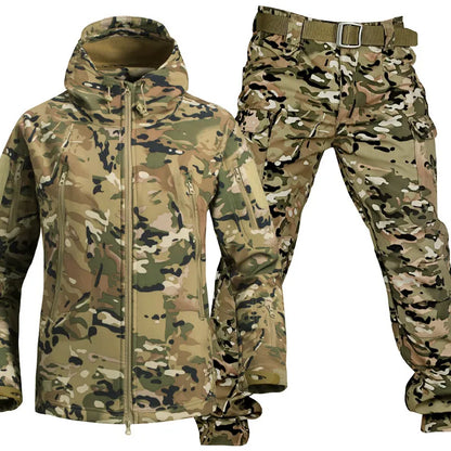 Maxim™ Water- en Winddichte Outdoor Set met Fleecevoering-Lichte Camo