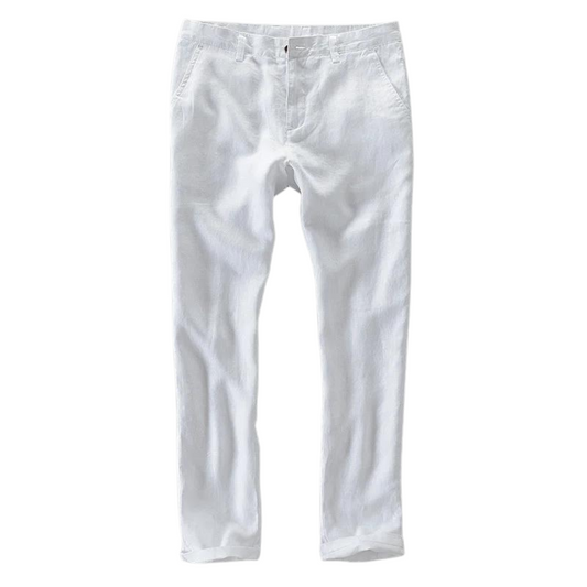 Cassian™ | Heren Linnen Zomerbroek | Luchtige Smart Casual Broek van Katoen-Linnenmix met Rechte Pasvorm