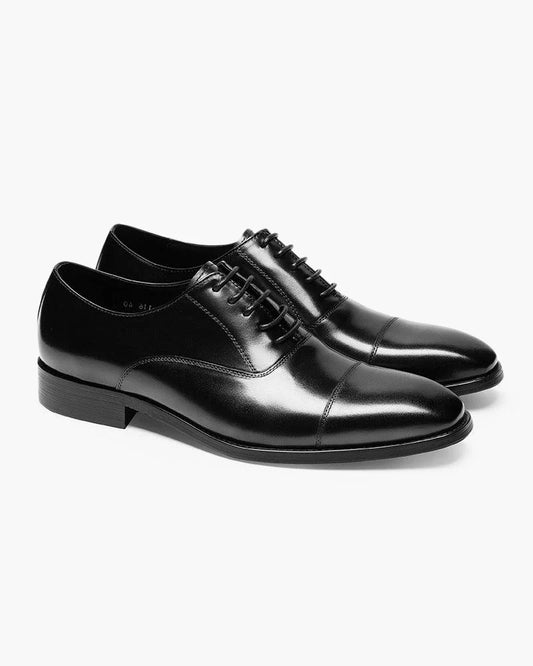 Moliansi™ | Klassieke Heren Oxford Schoenen met Gesloten Vetersluiting | Elegant Gladde Veterschoen voor Formele Gelegenheden