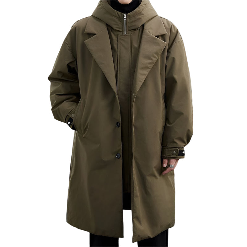 Corvian | Trenchcoat Met Capuchon
