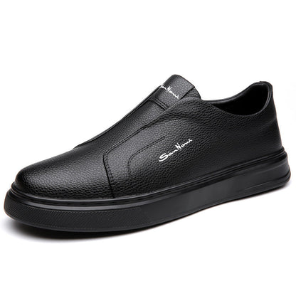Arlen | Instapsneakers Heren | Slip‑On Sneakers | Kunstleer & Elastische Zijkant | Comfortabel & Gripvast