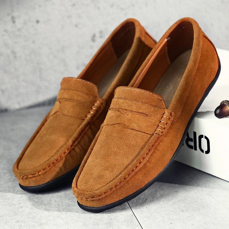 Riccardo™ | Luxe Wildleder Loafers met Gepolsterd Voetbed voor Stijl en Comfort