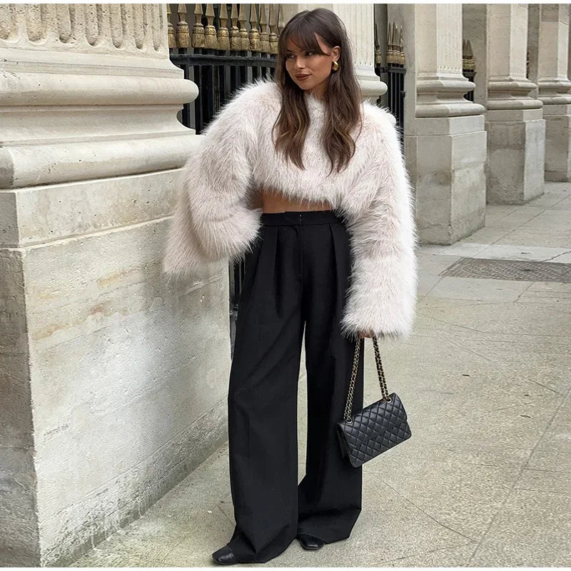 Arden | Cropped Faux Fur Jas