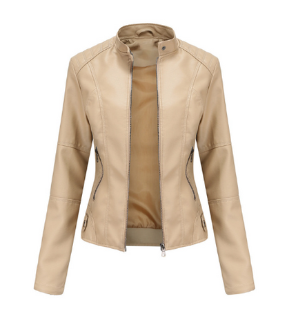 Isabella | Bikerjack Dames Kunstleer Met Getailleerde Pasvorm