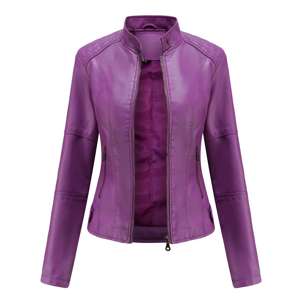 Isabella | Bikerjack Dames Kunstleer Met Getailleerde Pasvorm