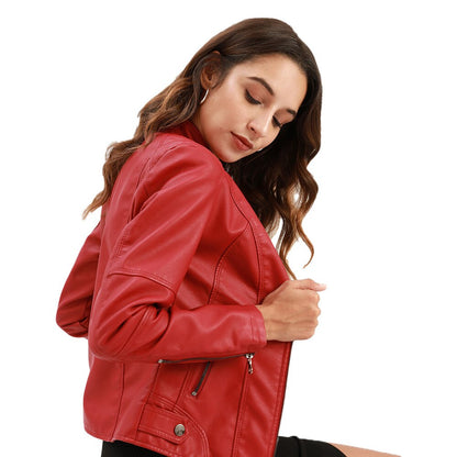 Isabella | Bikerjack Dames Kunstleer Met Getailleerde Pasvorm