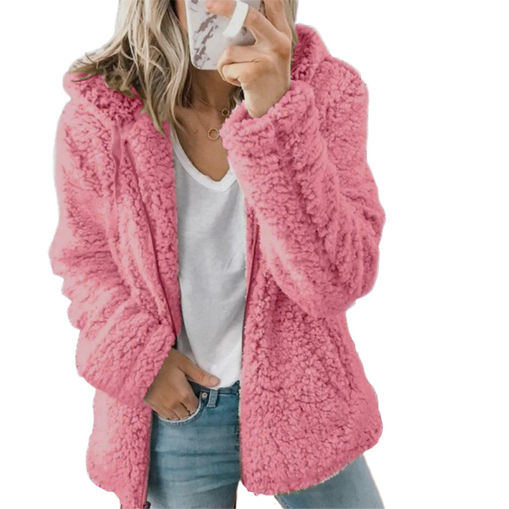 Alessia | Teddy Fleece Jas Dames Met Capuchon