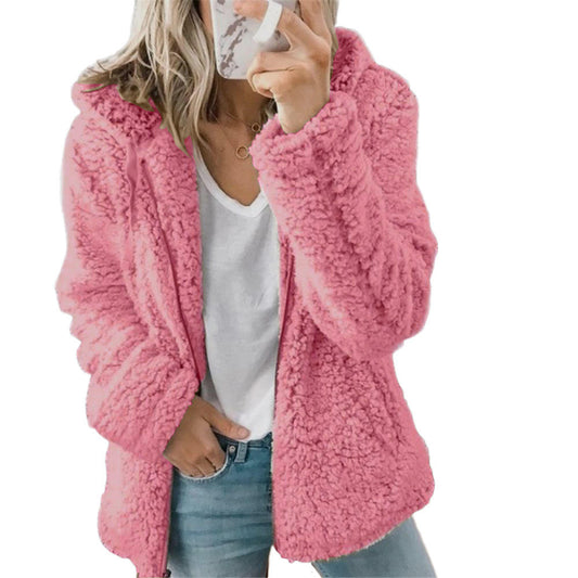 Alessia | Teddy Fleece Jas Dames Met Capuchon