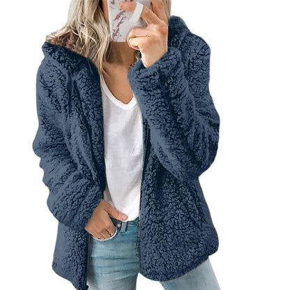 Alessia | Teddy Fleece Jas Dames Met Capuchon