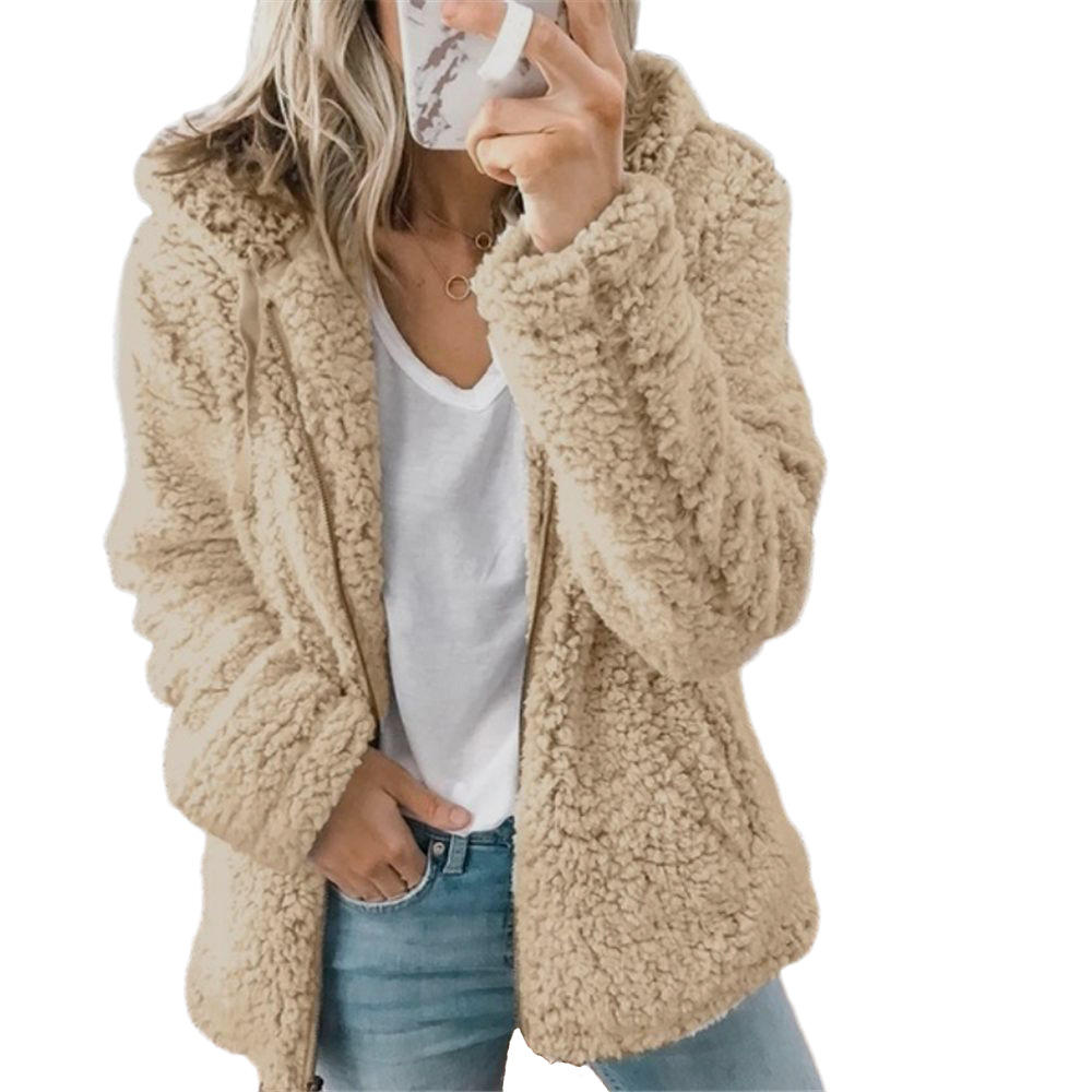 Alessia | Teddy Fleece Jas Dames Met Capuchon
