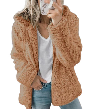 Alessia | Teddy Fleece Jas Dames Met Capuchon