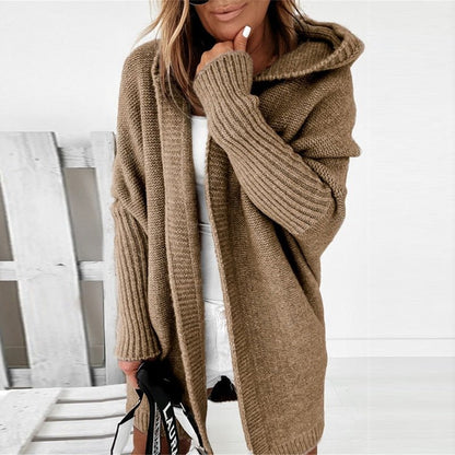Marisol | Oversized Gebreide Cardigan Met Capuchon