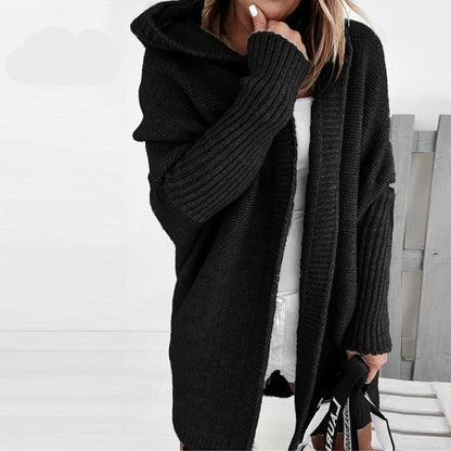 Marisol | Oversized Gebreide Cardigan Met Capuchon