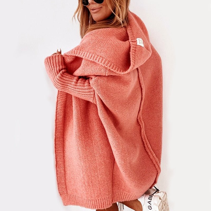 Marisol | Oversized Gebreide Cardigan Met Capuchon