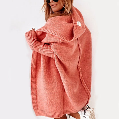 Marisol | Oversized Gebreide Cardigan Met Capuchon