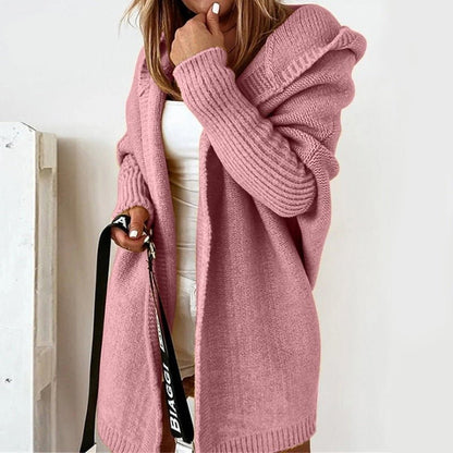 Marisol | Oversized Gebreide Cardigan Met Capuchon