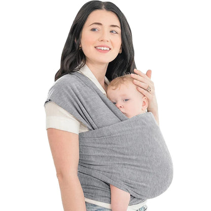 Liora™ | Uniseks Ergonomische Draagdoek voor Baby’s | Rekbare Ademende Wrap van 0-36 Maanden met Rug- en Schouderondersteuning