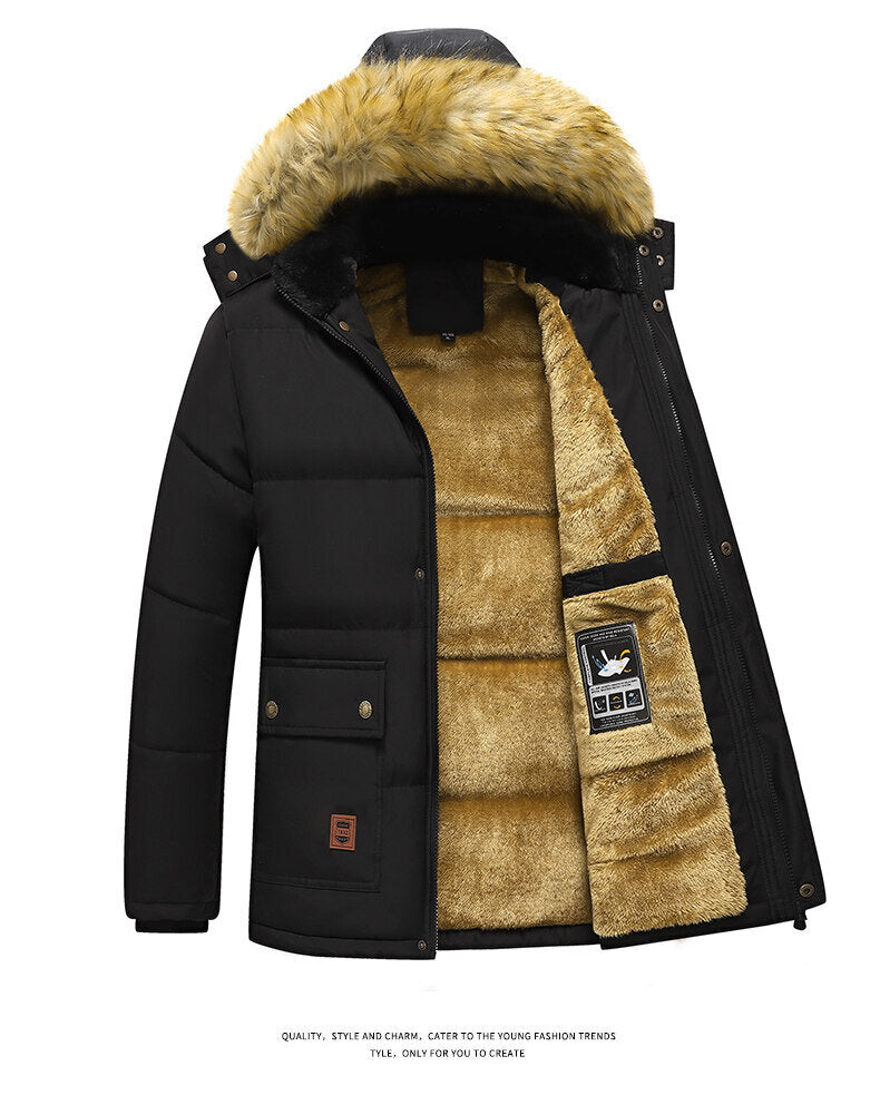 Para™ | Luxe Heren Parka Winterjas met Teddyvoering en Bonte Capuchon