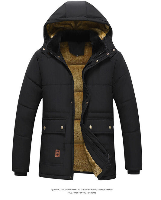 Para™ | Luxe Heren Parka Winterjas met Teddyvoering en Bonte Capuchon