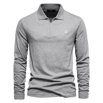 Lennart™ | Lange Mouwen Polo met Half-Zip en Modern Design