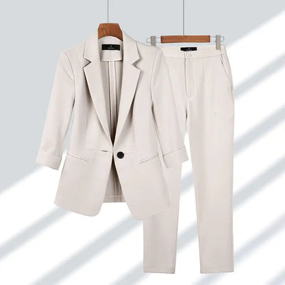 Odile™ | Luxe Blazer-Set met Koreaanse Verfijning en Perfecte Pasvorm