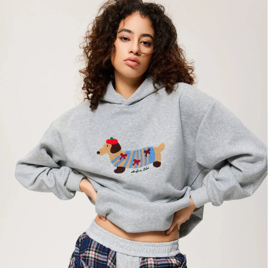 Dexter | Hoodie met Hond Print Unisex