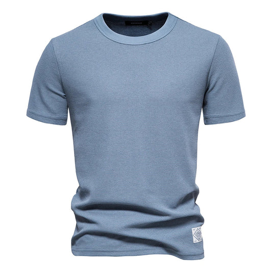 Elian | Gestructureerd T-Shirt met Wafelstructuur Heren