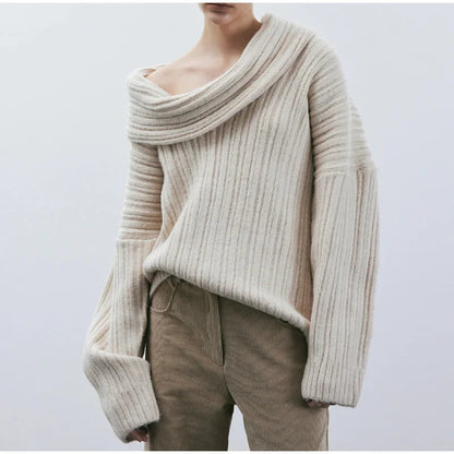 Alessia | Off-Shoulder Gebreide Trui