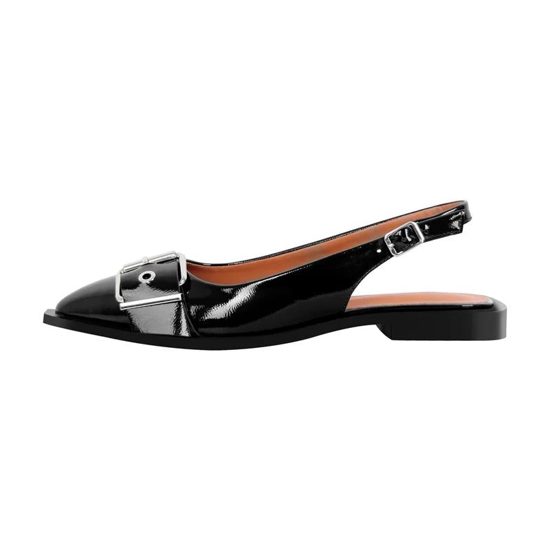 Layla | Lakleren Slingback Flats Dames