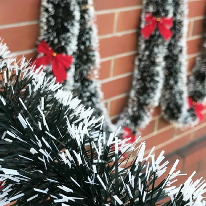 Noira | Zwarte Kerst Guirlande Met Strikken