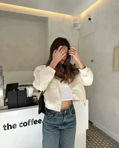 Nuvia | Cropped Minimalistische Jas