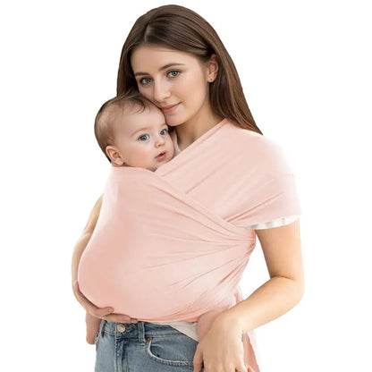 Liora™ | Uniseks Ergonomische Draagdoek voor Baby’s | Rekbare Ademende Wrap van 0-36 Maanden met Rug- en Schouderondersteuning