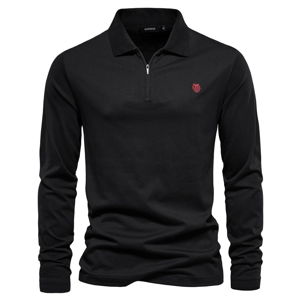 Lennart™ | Lange Mouwen Polo met Half-Zip en Modern Design