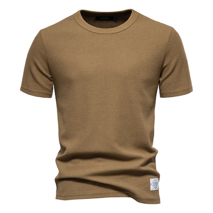 Elian | Gestructureerd T-Shirt met Wafelstructuur Heren