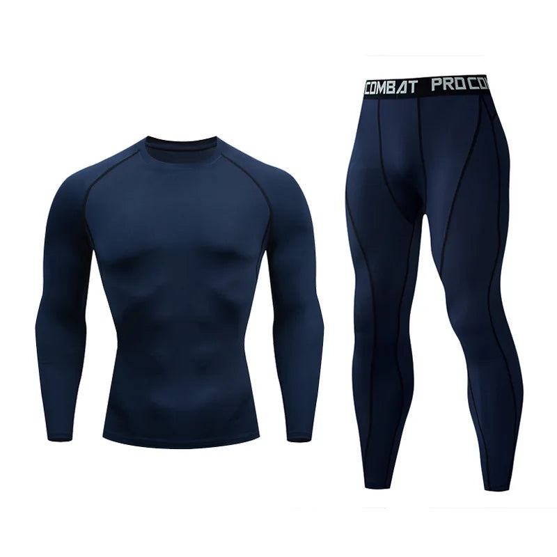 ThermaFit™ | Wintersport Thermokleding voor Mannen met Compressie, Zweetafvoerende en Sneldrogend Fleece