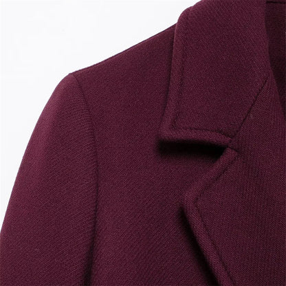 Isolde | Bordeaux Lange Mantel
