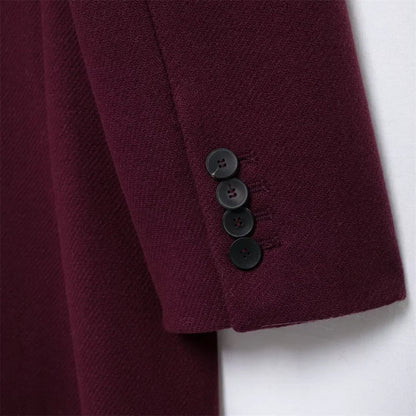Isolde | Bordeaux Lange Mantel