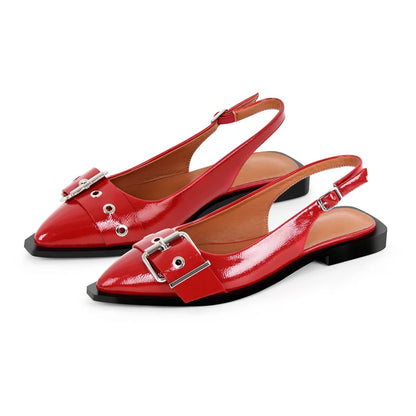 Layla | Lakleren Slingback Flats Dames