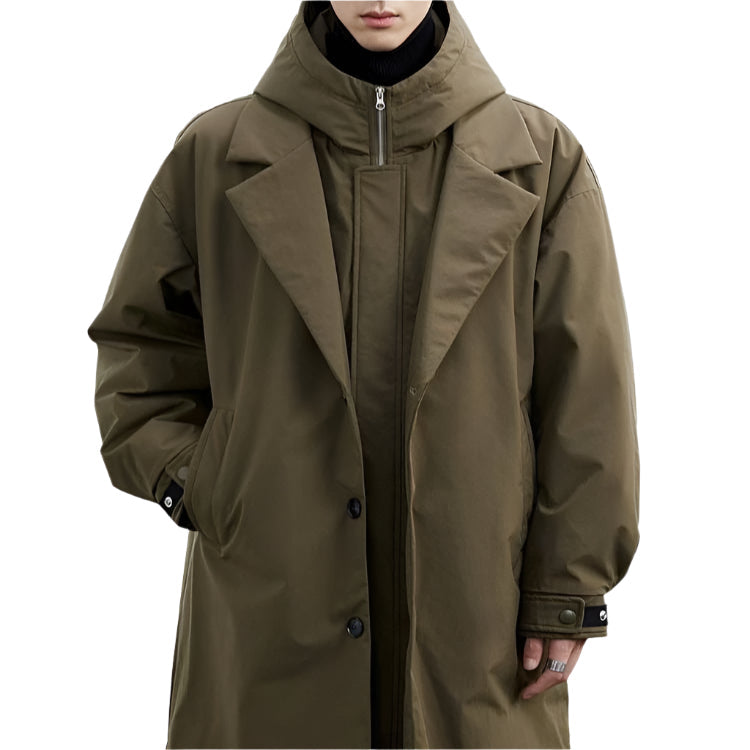 Corvian | Trenchcoat Met Capuchon