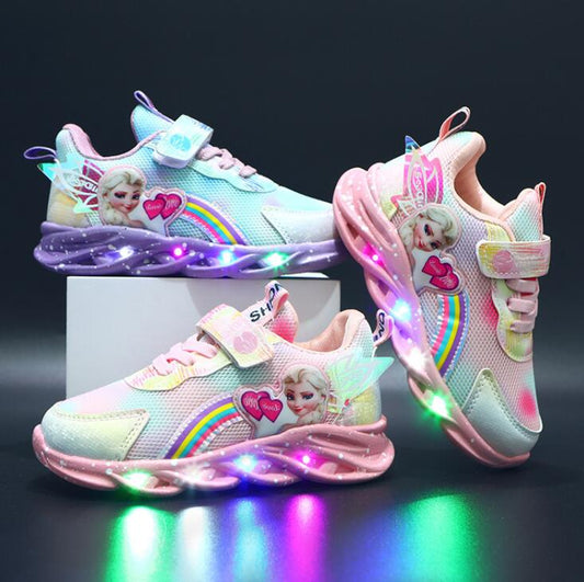 Lunafly | Meisjes LED Sneakers Vleugels