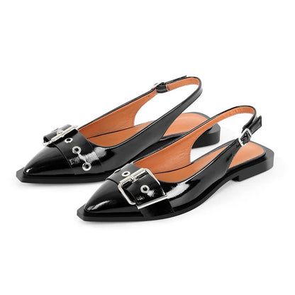 Layla | Lakleren Slingback Flats Dames