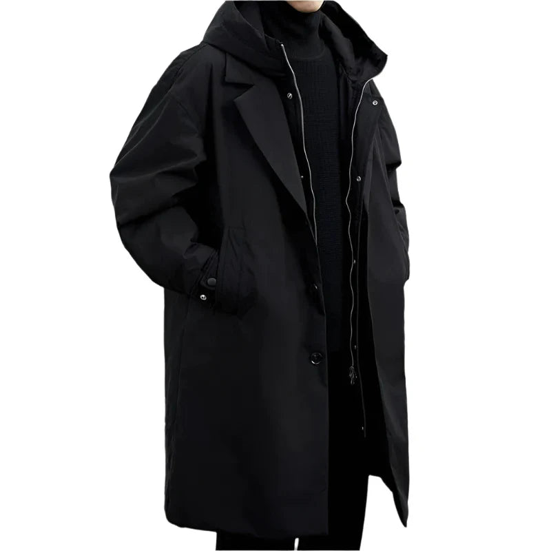 Corvian | Trenchcoat Met Capuchon