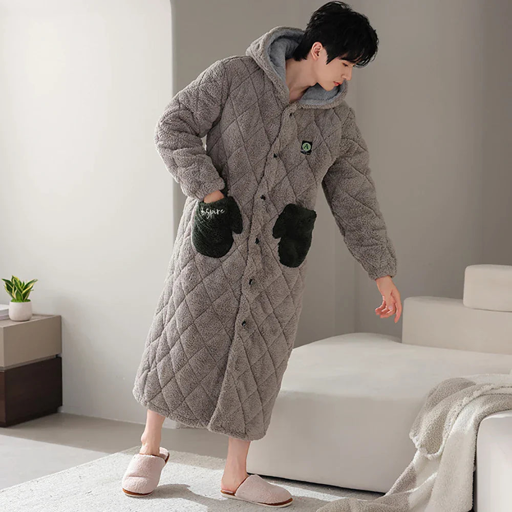 Lucien | Fleece Badjas Heren
