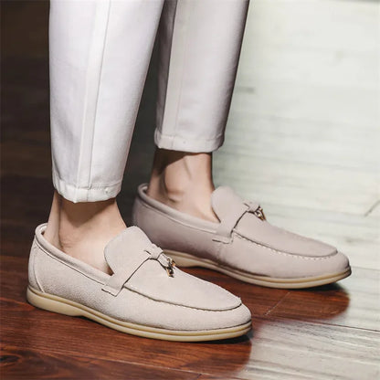 Renzo | Suède Loafers Heren