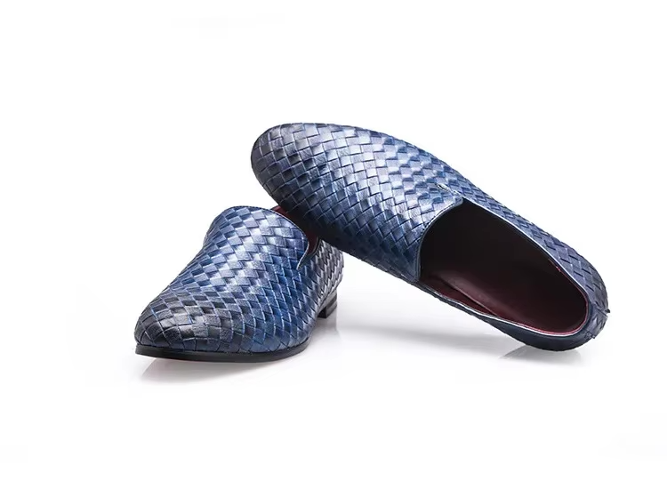 Nino™ | Heren Leren Tassel Loafers | Geweven