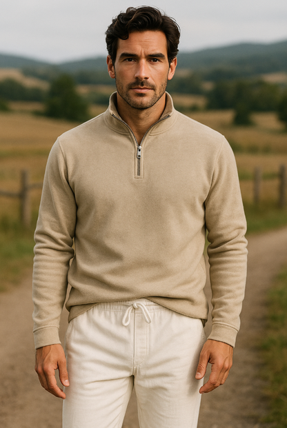 Bastien | Fleece Trui Half Zip Heren