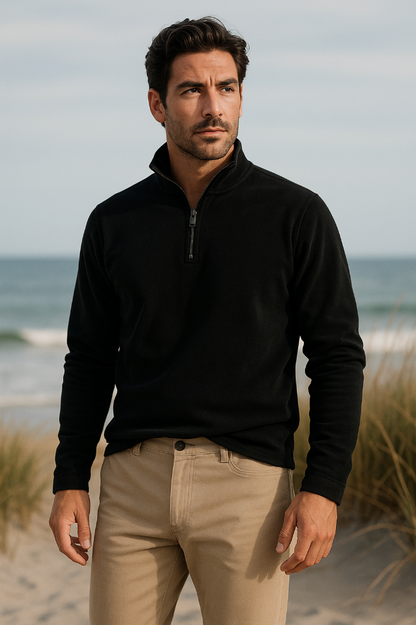 Bastien | Fleece Trui Half Zip Heren