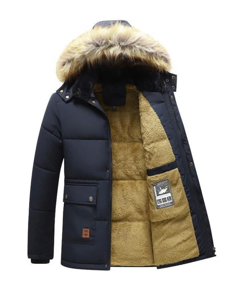 Para™ | Luxe Heren Parka Winterjas met Teddyvoering en Bonte Capuchon