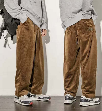Santino | Heren Wijde Corduroy Broek