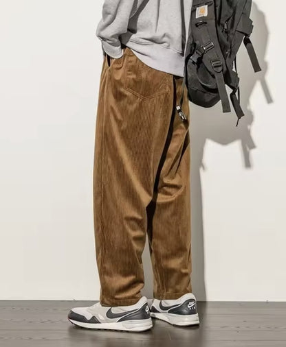 Santino | Heren Wijde Corduroy Broek